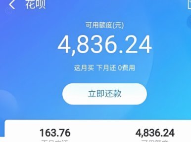 花呗使用平台 出来的钱