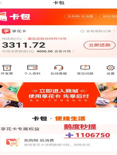 羊小咩的购物额度怎么套出来